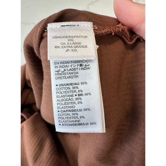 NWT The Drop Amelia Ribbed Tank Midi Dress Brown Size XXL - Picture 7 of 8